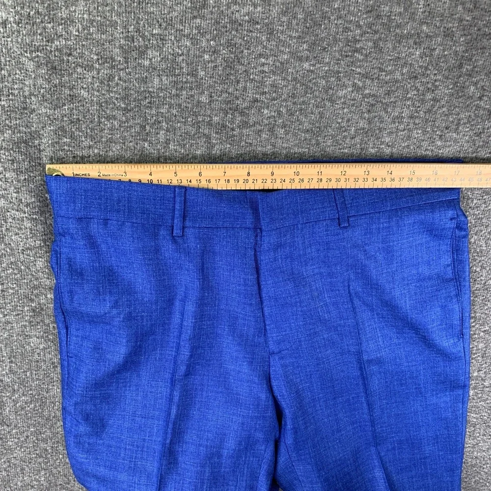Loro Piana Suit Men 46R Blue Summertime Linen Silk 34x28 Double Breasted 2 Piece - Picture 14 of 16